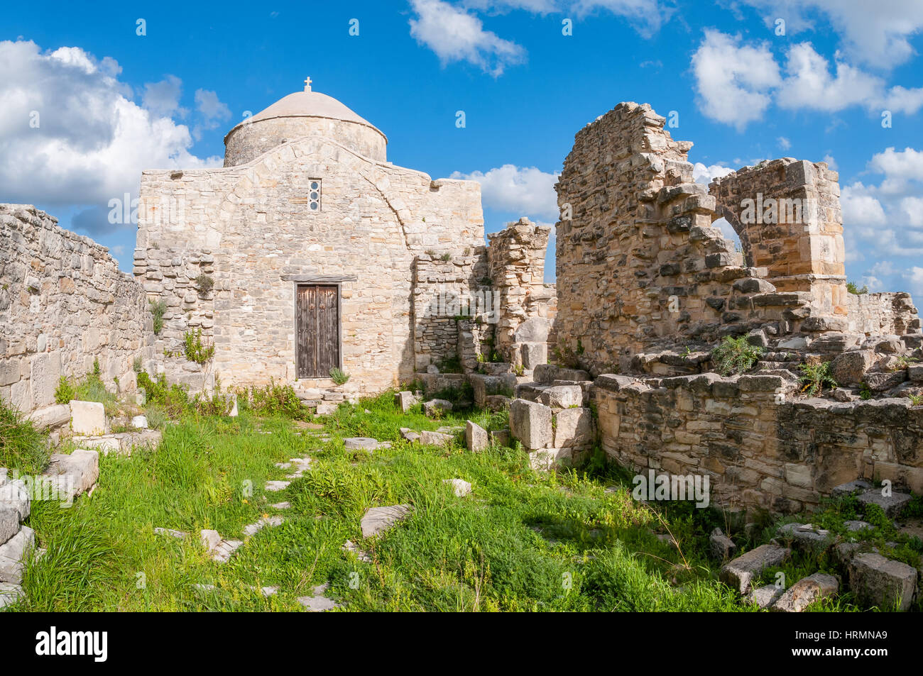 Timiou Stavrou monastero si trova nel tardo romana, primi insediamenti Bizantini, che è menzionata nel Apostoles agisce come la terra di Anogyron. Foto Stock