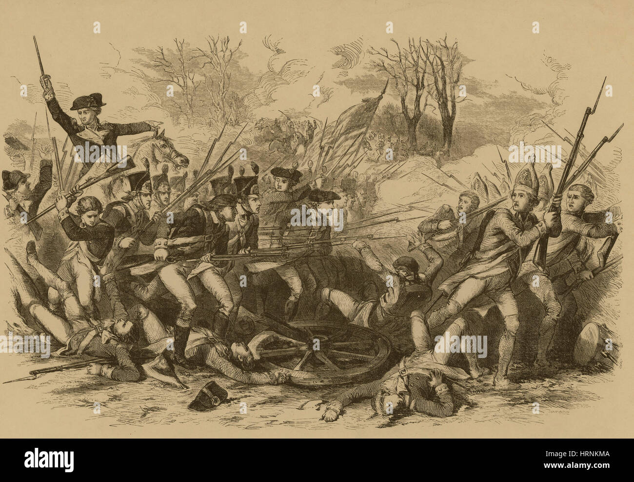 La battaglia di Cowpens, 1781 Foto Stock
