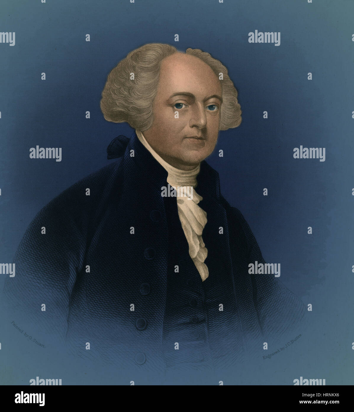 John Adams, 2a U.S. Il presidente Foto Stock