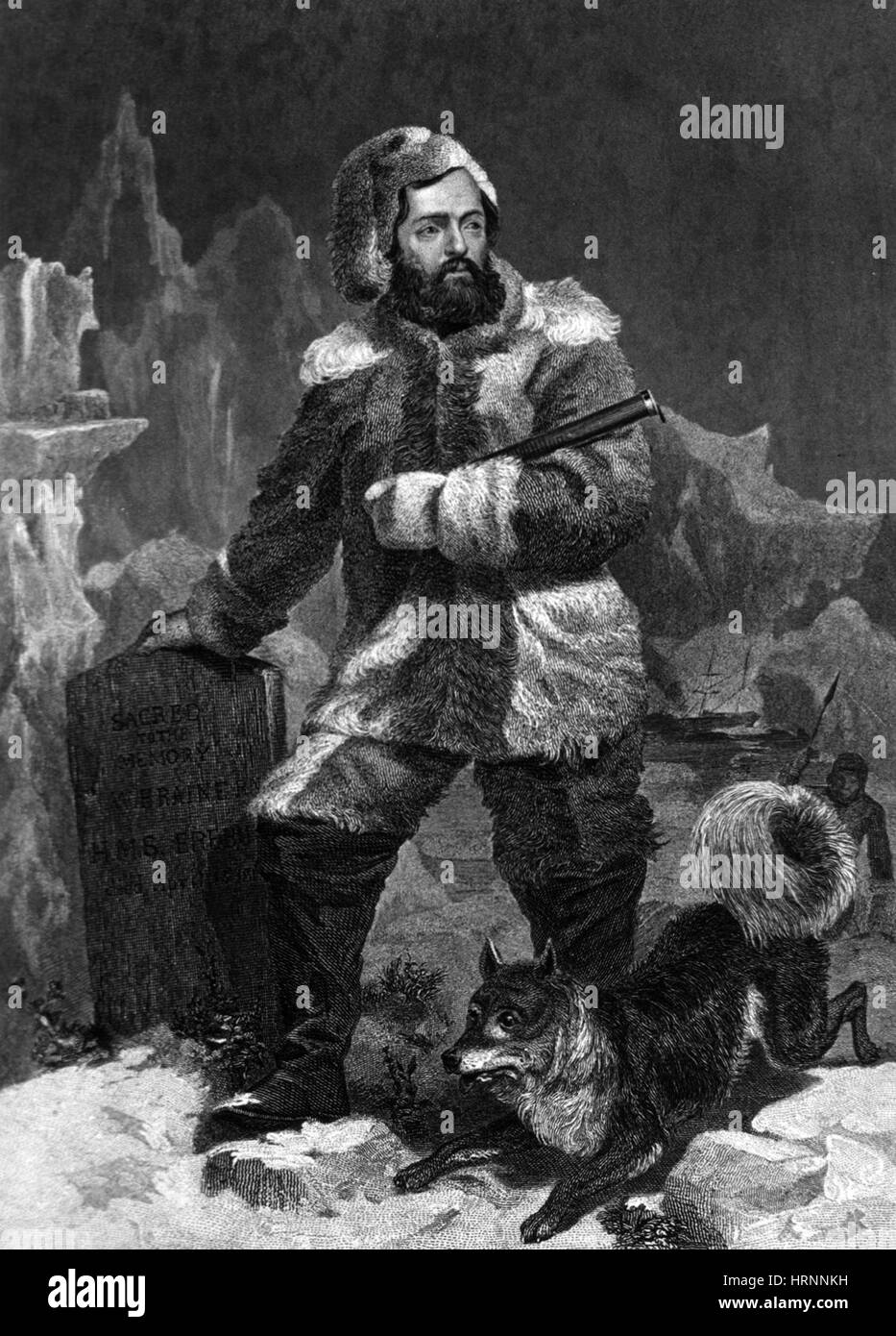 Eliseo Kane, navale americana e medico Arctic Explorer Foto Stock