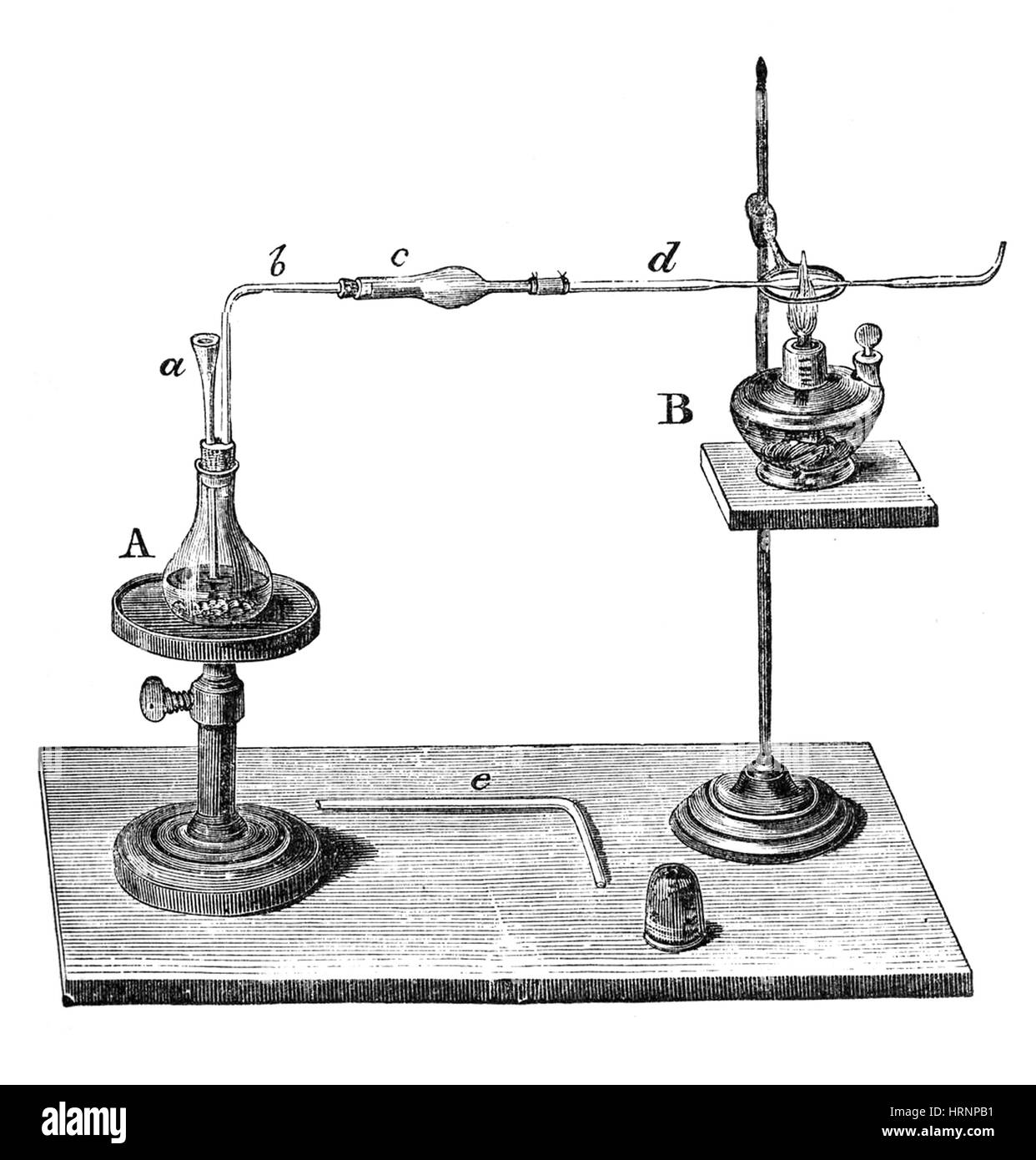 Marsh apparecchiatura di prova, 1867 Foto Stock