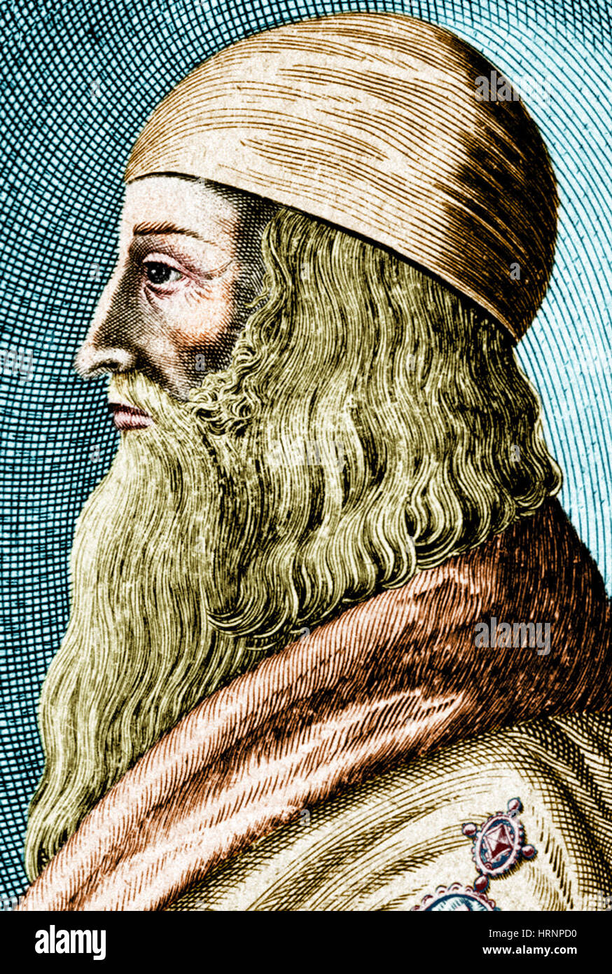 Aristotele, antico filosofo greco e Polymath Foto Stock