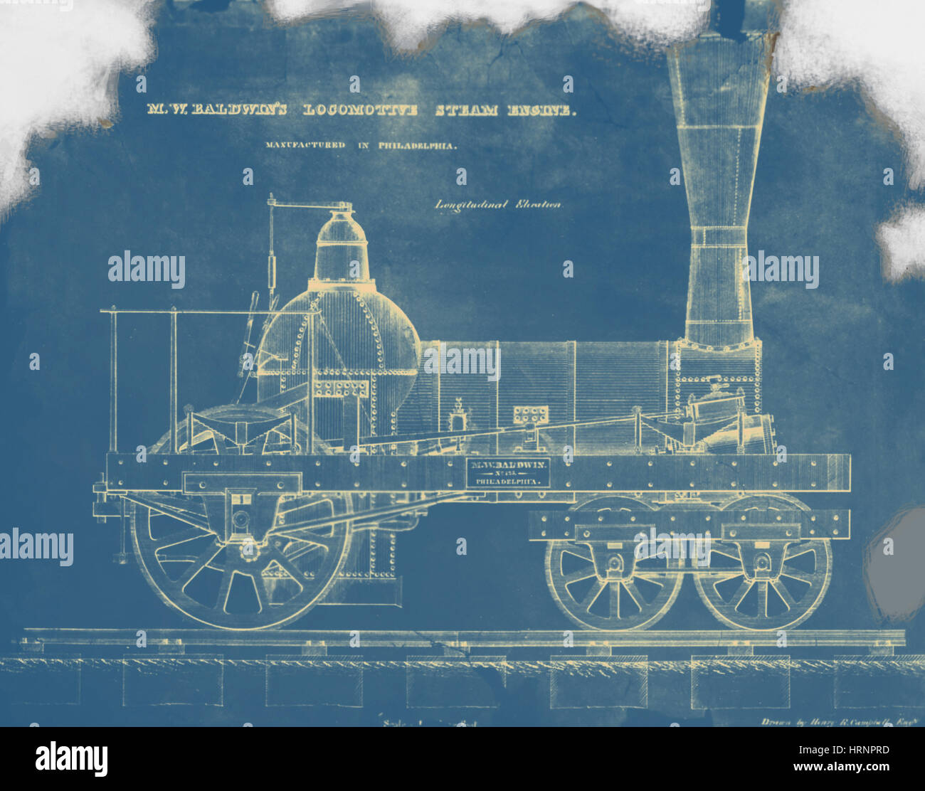 Baldwin locomotiva a vapore del XIX secolo Foto Stock