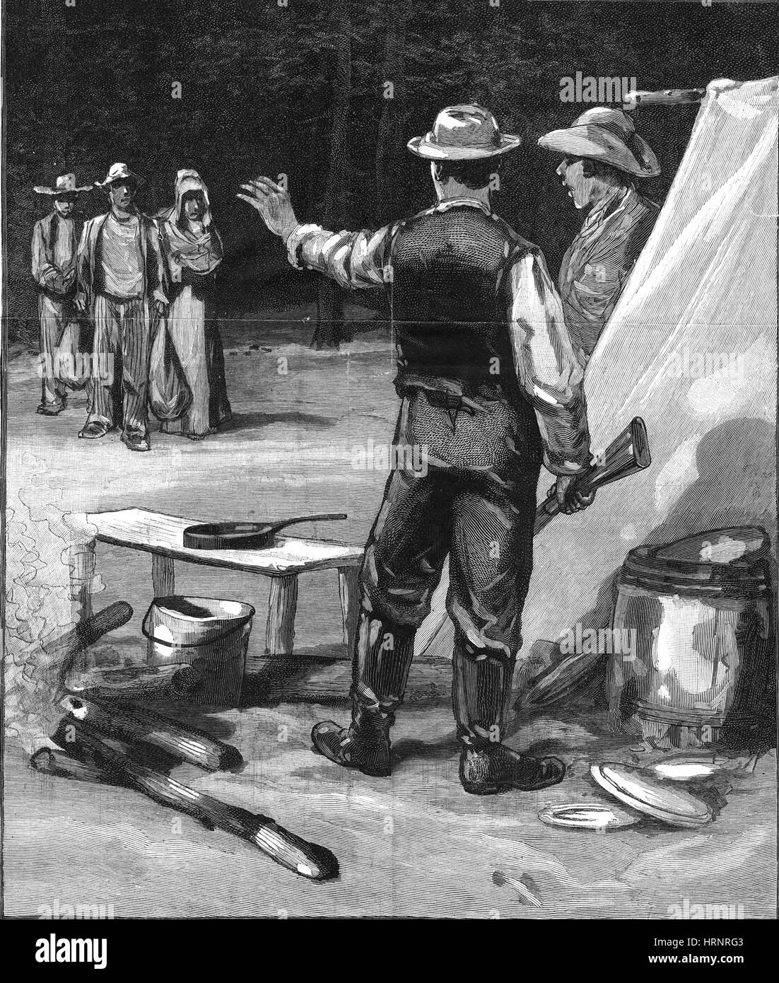 La febbre gialla, fucile quarantena, 1888 Foto Stock