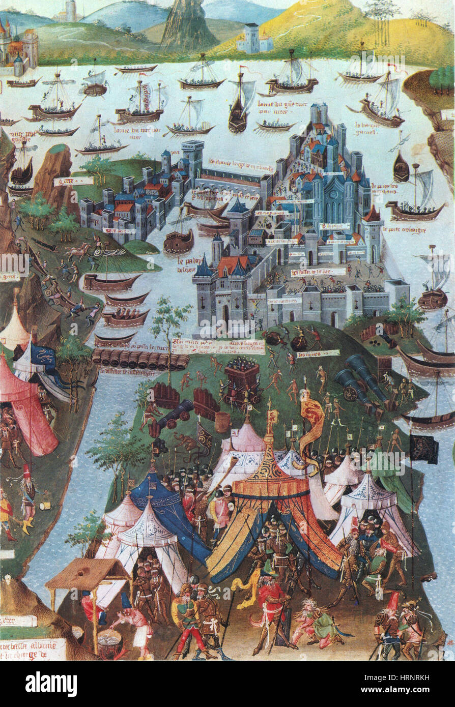Assedio di Costantinopoli, 1453 Foto Stock