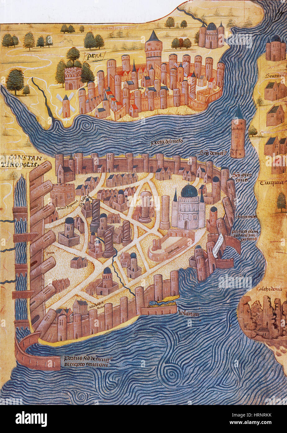 Costantinopoli, 1485 Foto Stock
