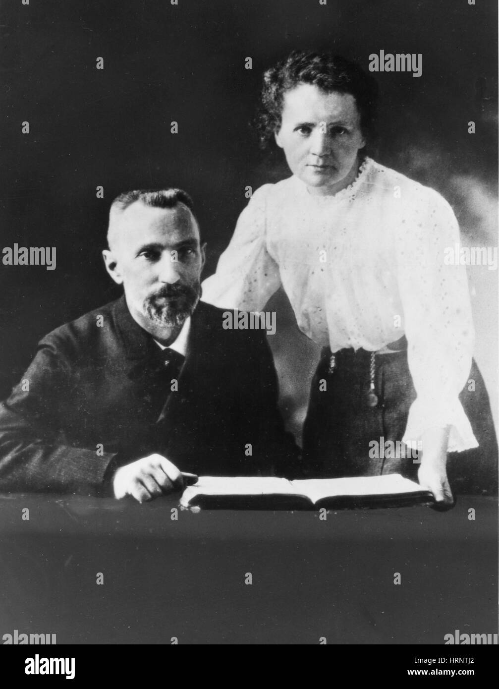 Pierre e Marie Curie, fisici Foto Stock