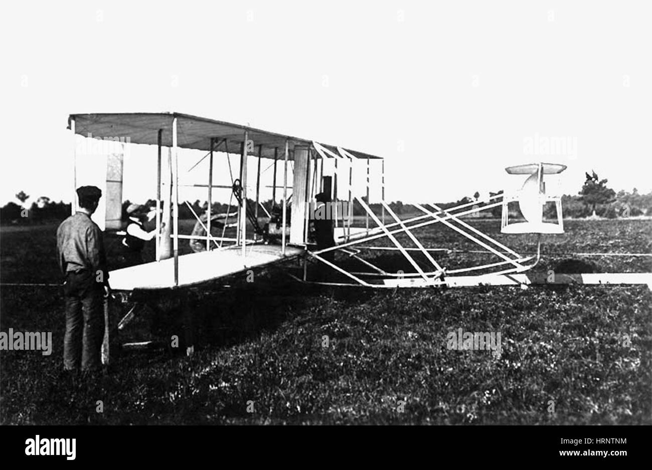 Wright Flyer in Francia, 1908 Foto Stock