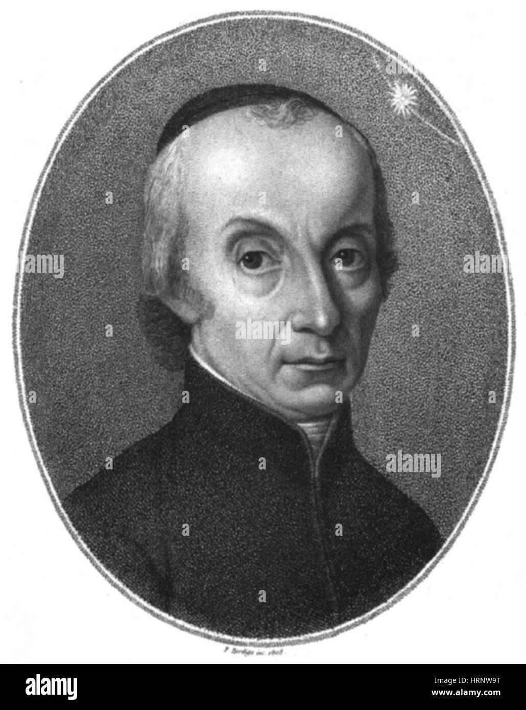 Giuseppe Piazzi, astronomo italiano Foto Stock