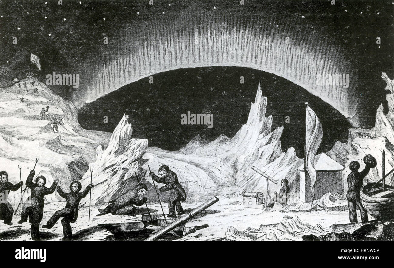 Ross spedizione a nord del polo magnetico, 1831 Foto Stock
