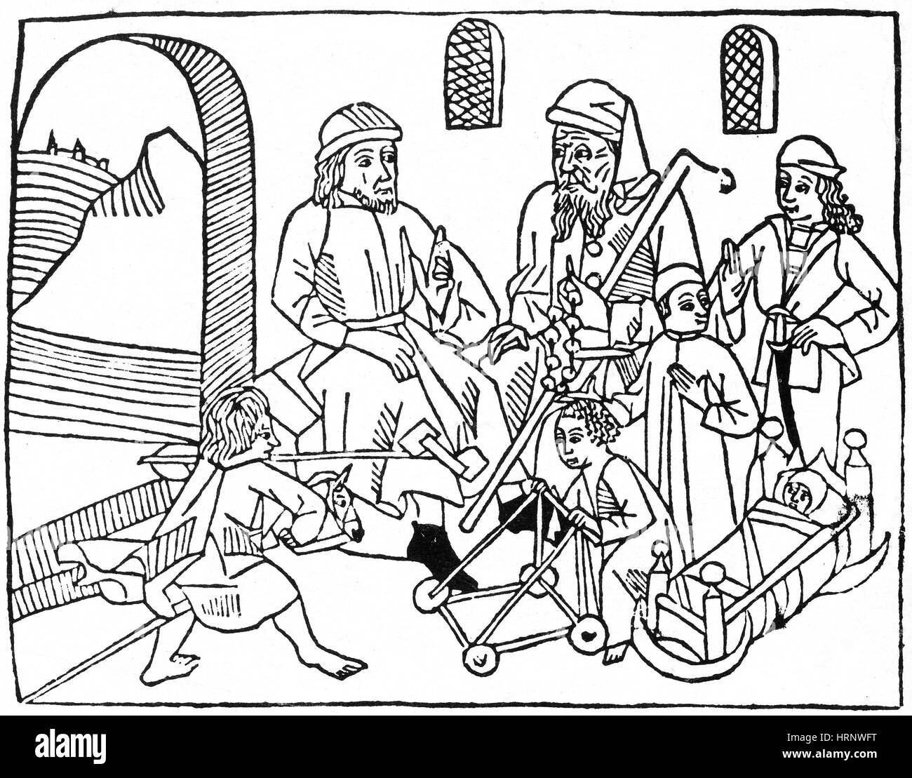 Giocattoli medievale del XV secolo Foto Stock
