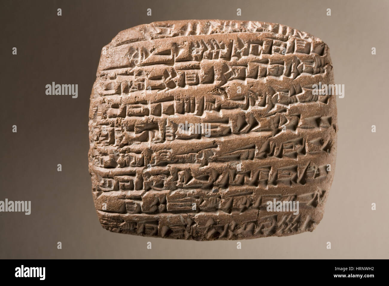 Egizio tavoletta cuneiforme, 1569-1081 A.C. Foto Stock