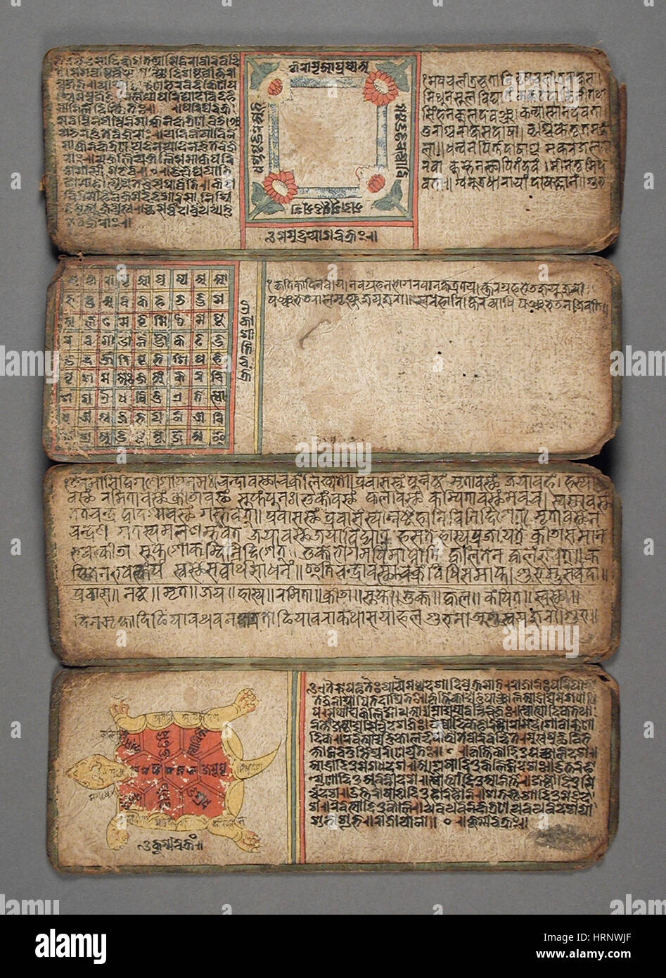 Astrologia e presagi libro xiv secolo - XVI secolo Foto Stock