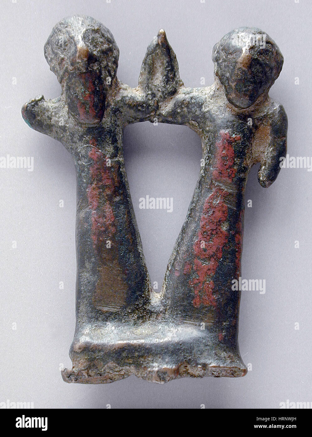 Il bronzo maschio e femmina di figura, 1000-650 BC Foto Stock