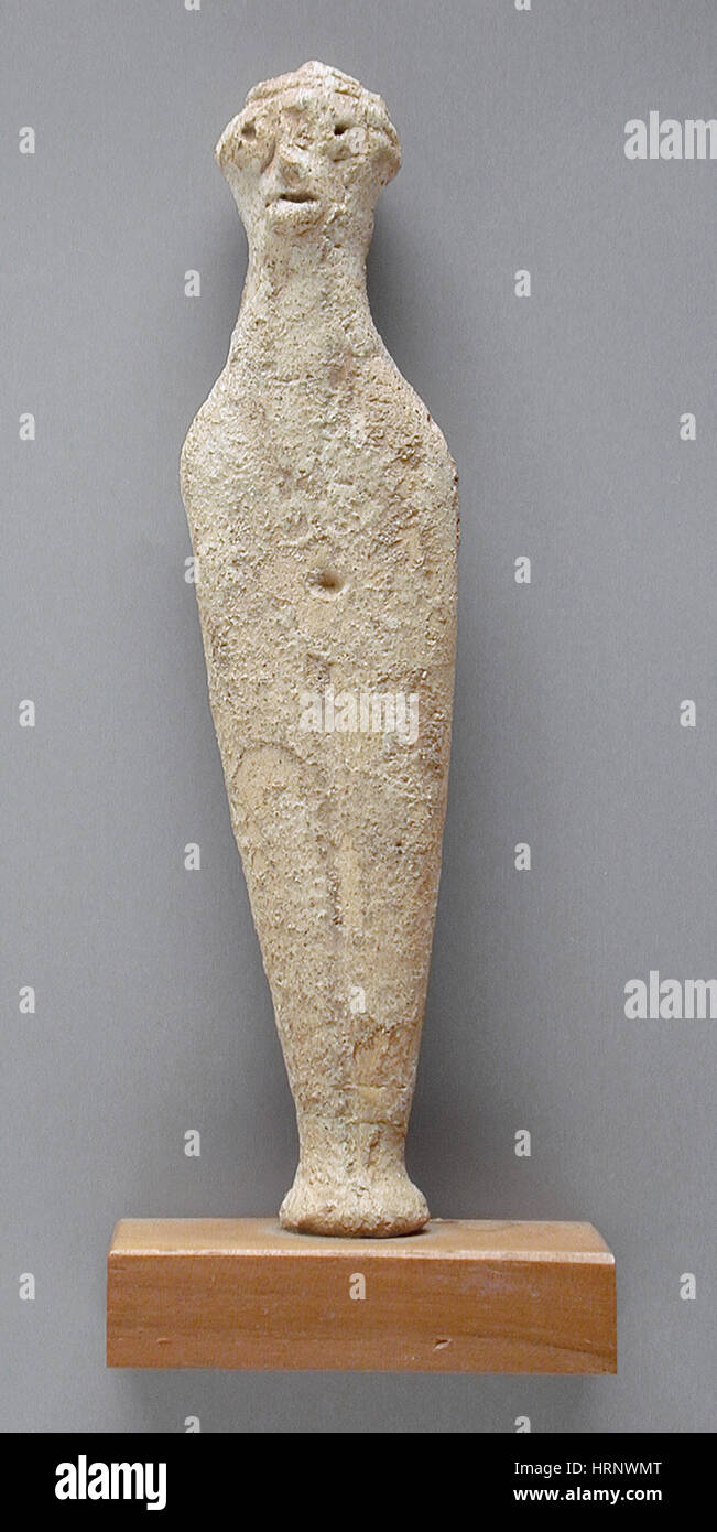 Syro-Hittite statuetta in ceramica, Anatolia Foto Stock