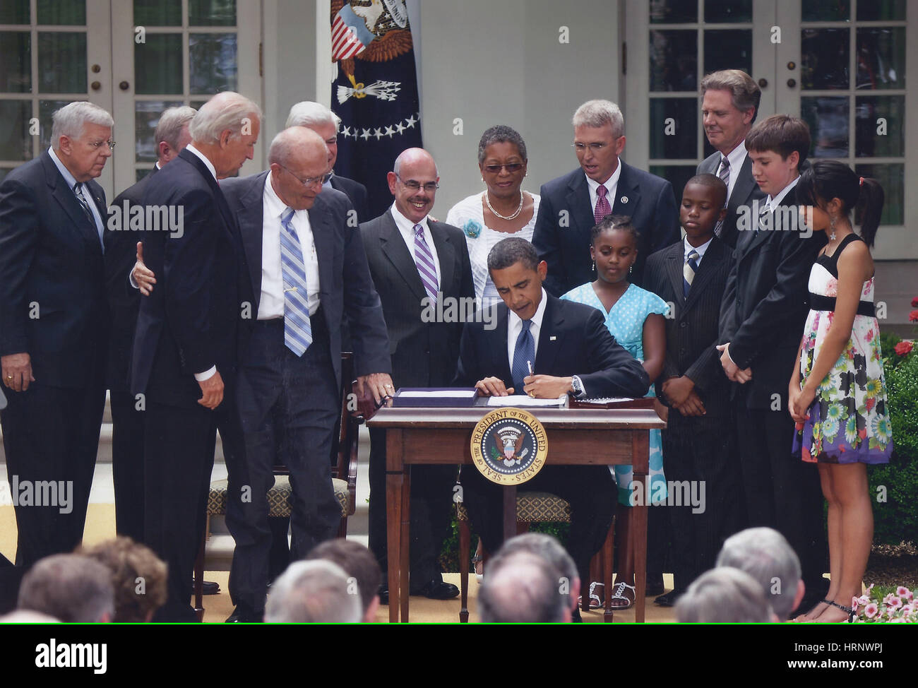 Il presidente Obama, Tabacco Control Act, 2009 Foto Stock