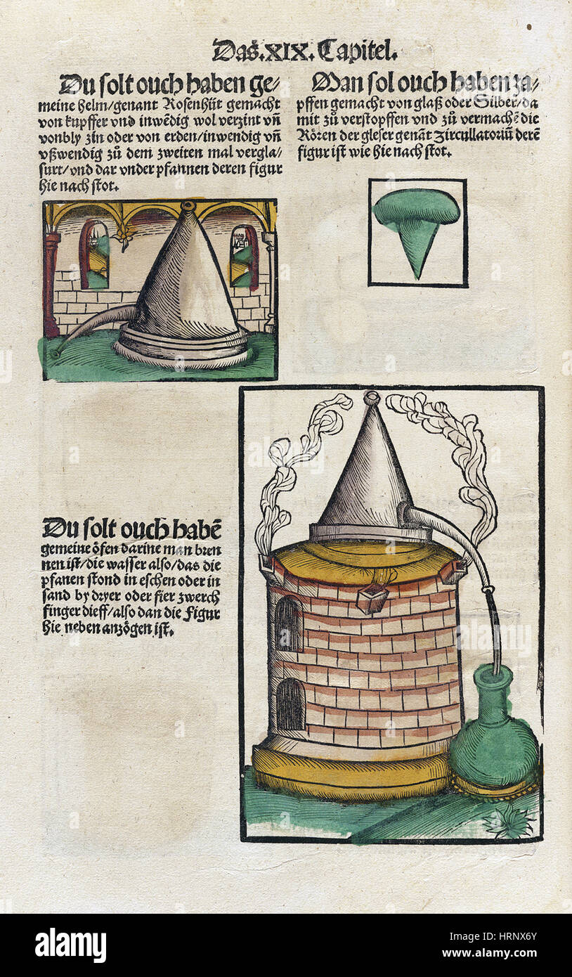 Rosenhuts, raffreddati ad aria teste ancora, 1512 Foto Stock