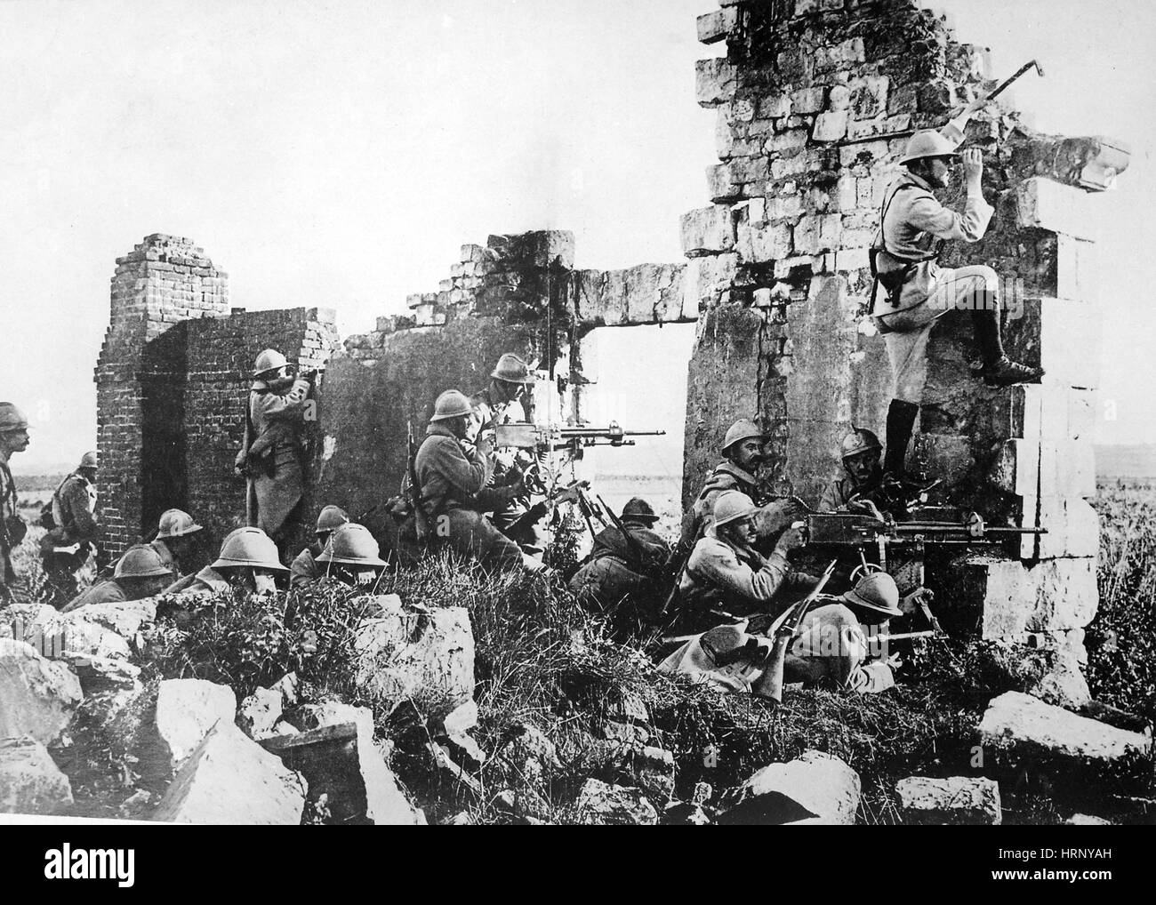 La prima guerra mondiale, seconda battaglia della Marna, 1918 Foto Stock