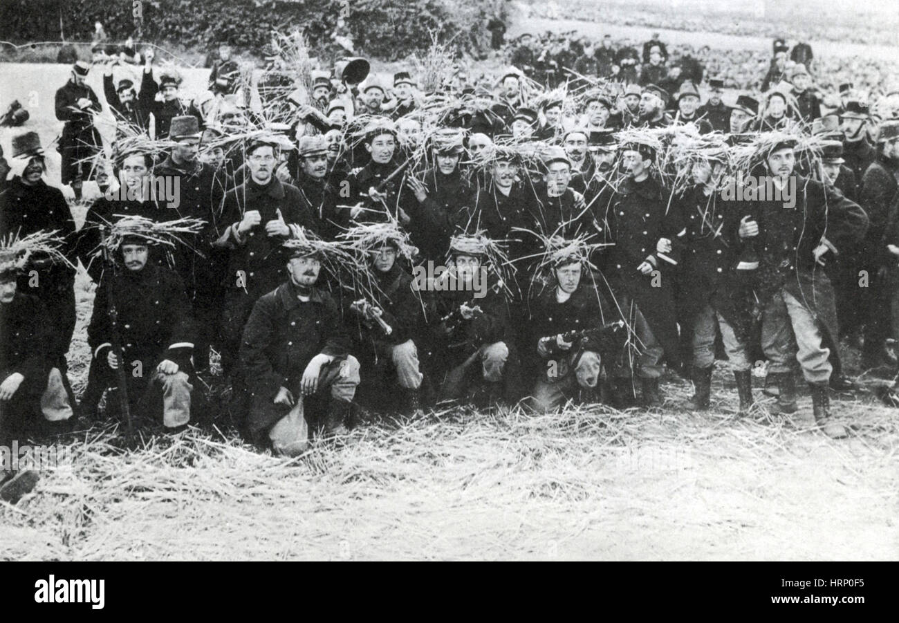 La prima guerra mondiale, soldati belgi, Battaglia di Haelen, 1914 Foto Stock