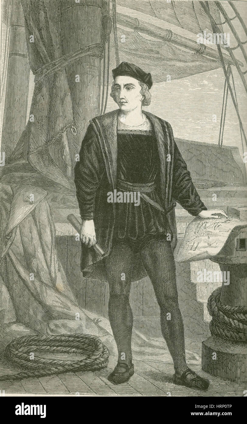 Christopher Columbus, Italiano Explorer Foto Stock