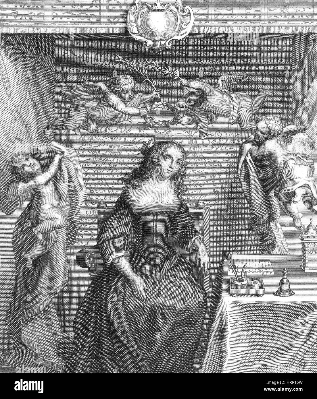 Margaret Cavendish, inglese Autore e filosofo Foto Stock