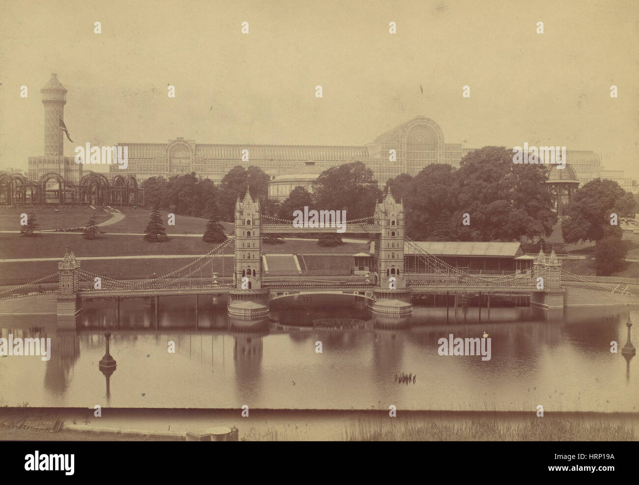 Crystal Palace a Sydenham, 1854 Foto Stock