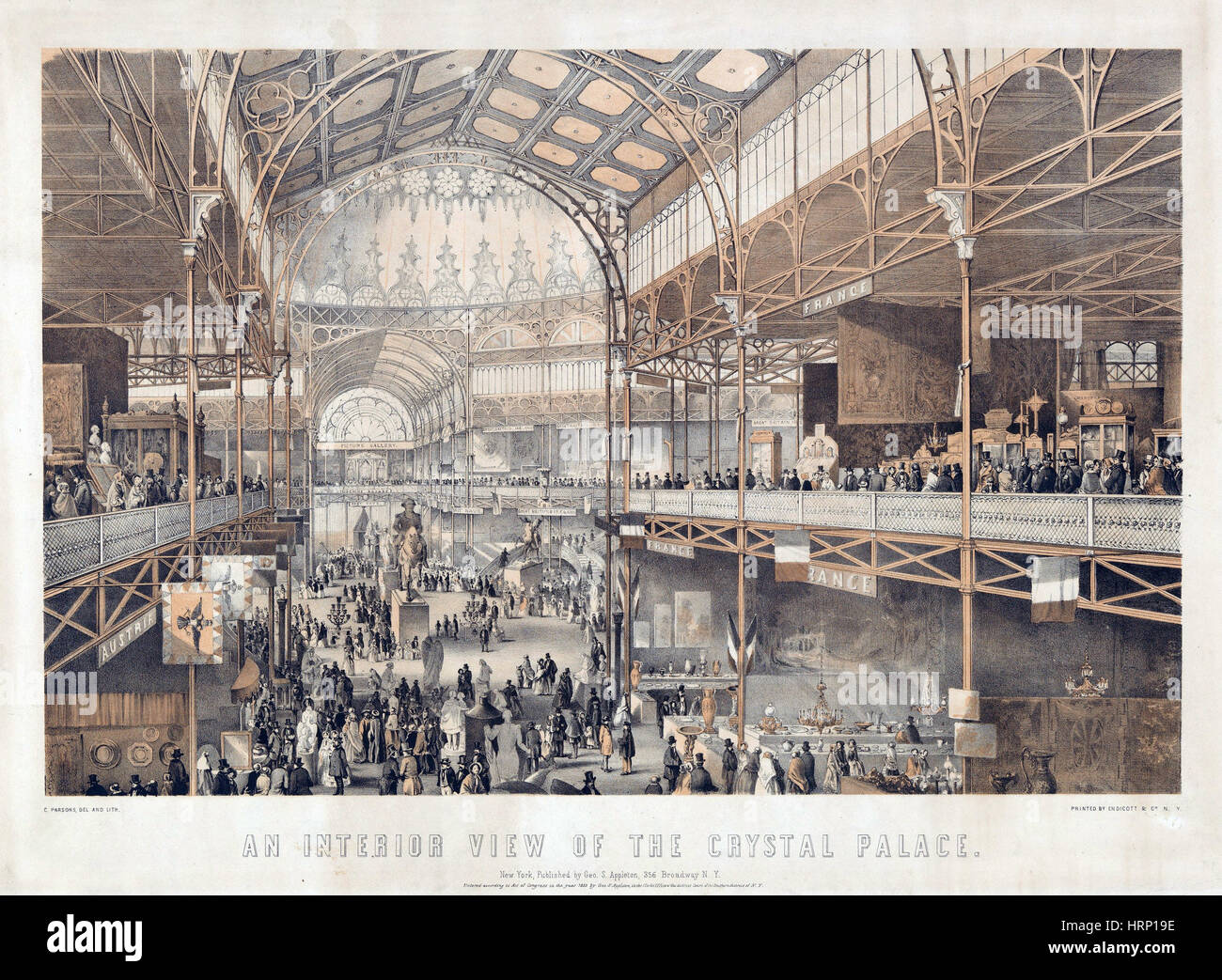 New York Crystal Palace, 1853 Foto Stock