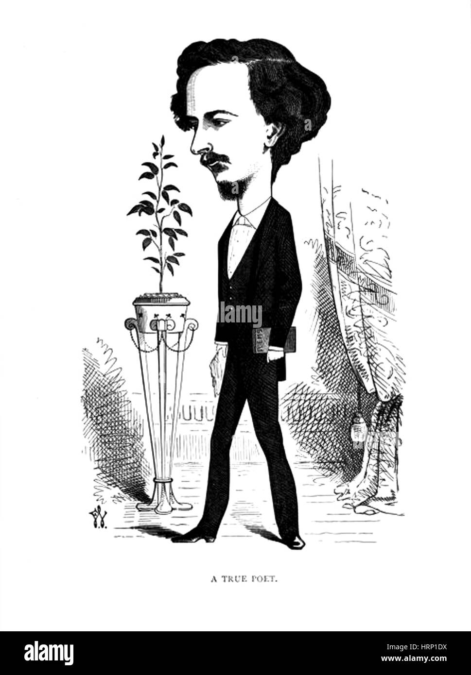 Algernon Charles Swinburne, poeta inglese Foto Stock
