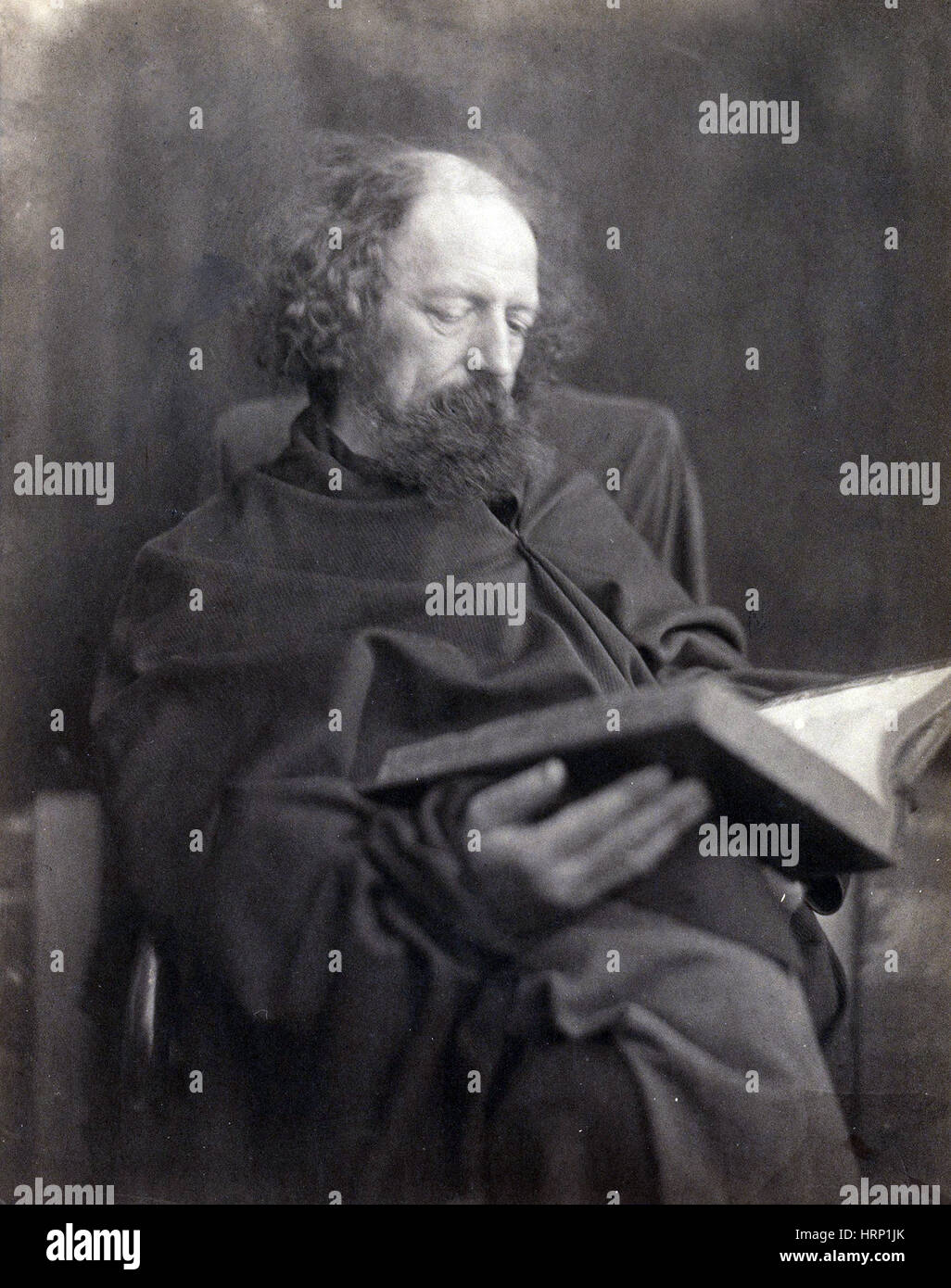Alfred Tennyson signore, poeta inglese Laureate Foto Stock
