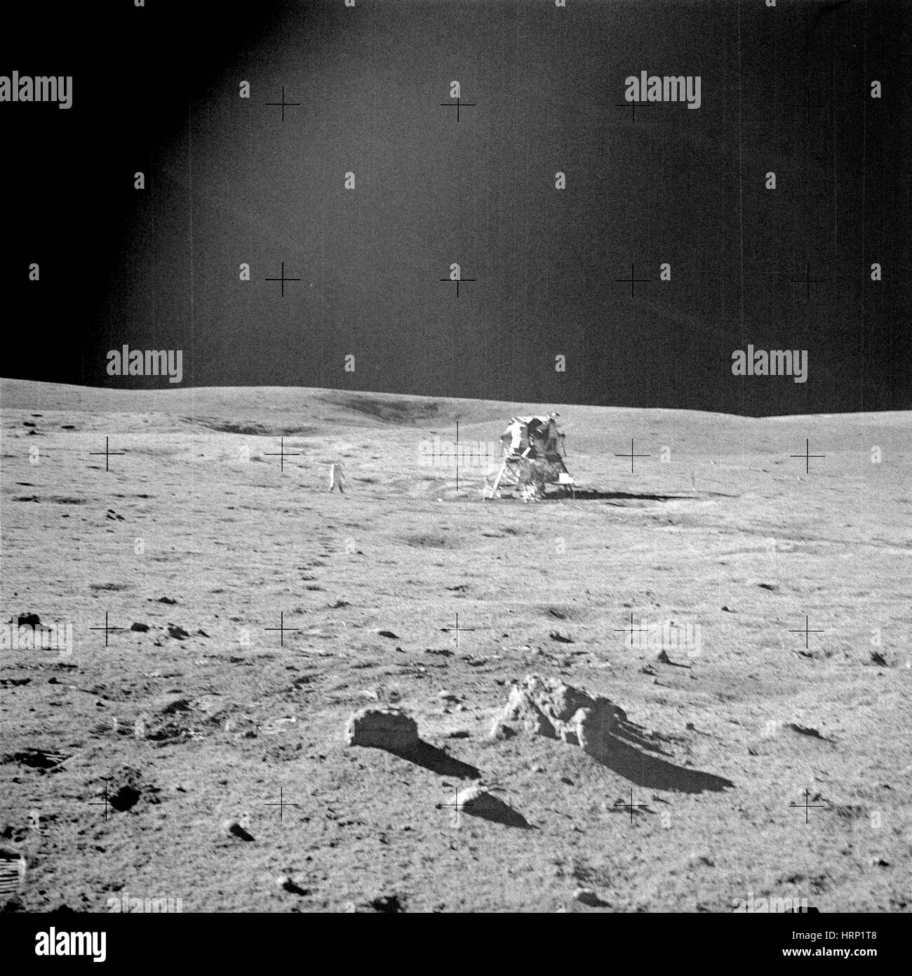 Alan Shepard e Apollo 14 modulo lunare Foto Stock