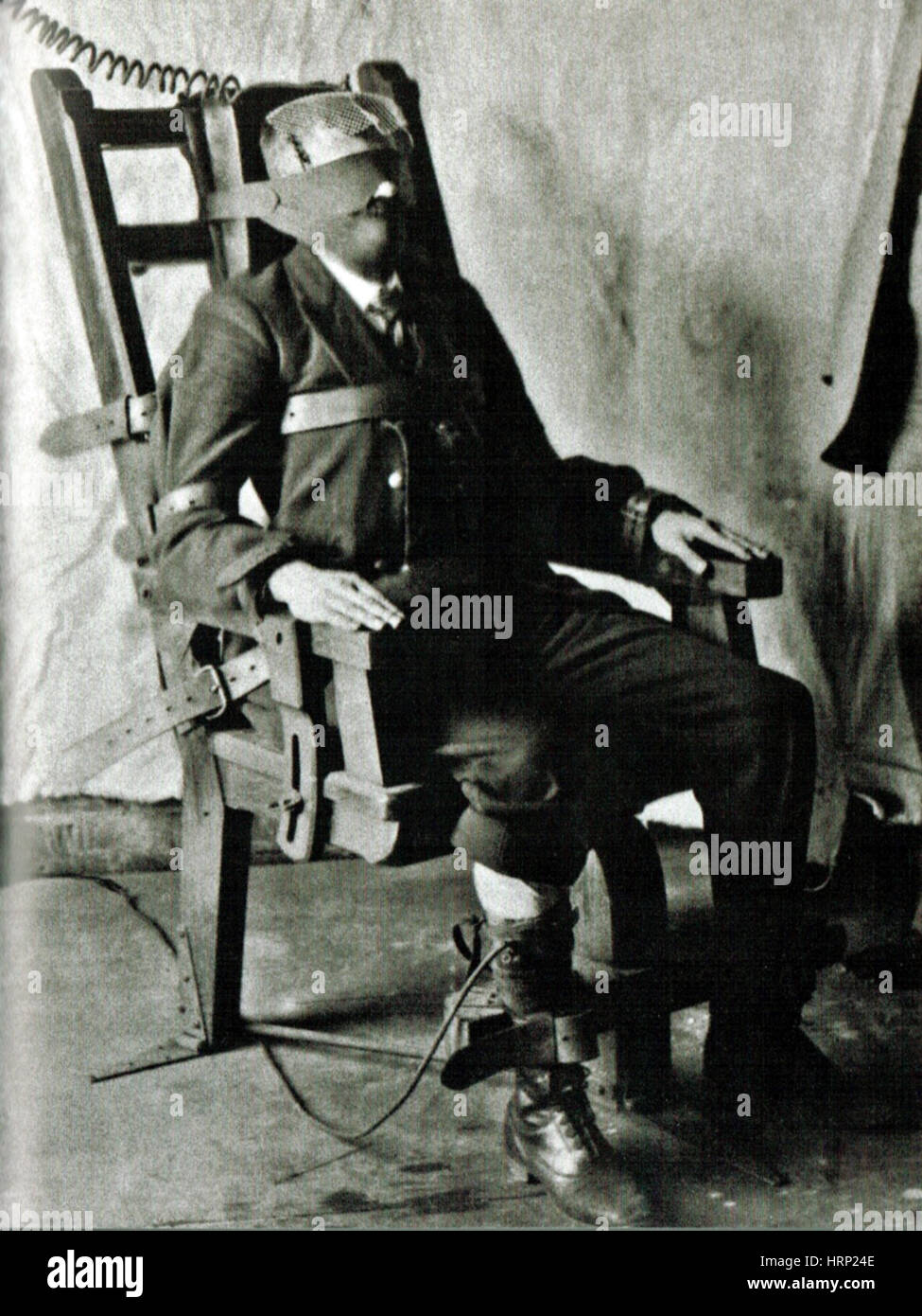 Sedia elettrica, 1901 Foto Stock