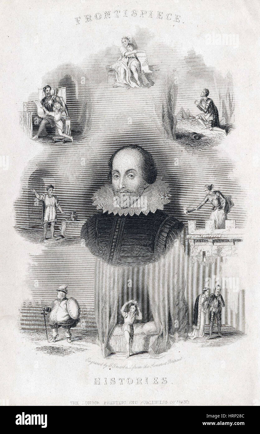 William Shakespeare, drammaturgo inglese Foto Stock