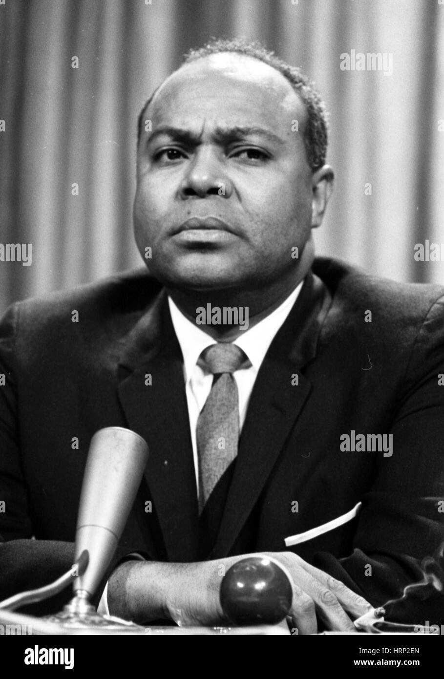 James Farmer, leader dei diritti civili Foto Stock