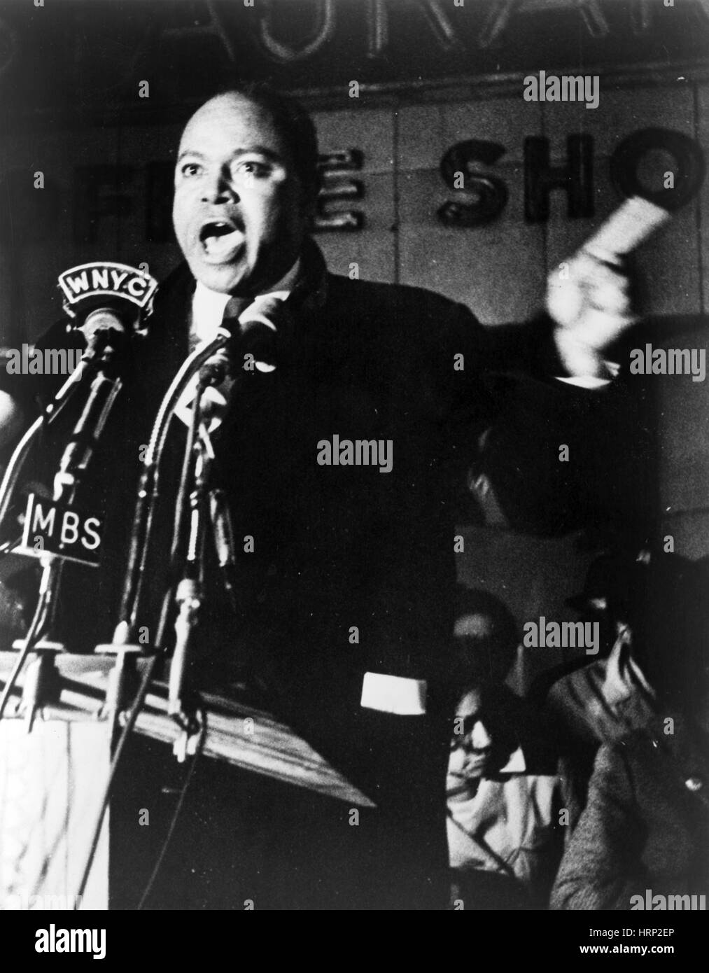 James Farmer, leader dei diritti civili Foto Stock