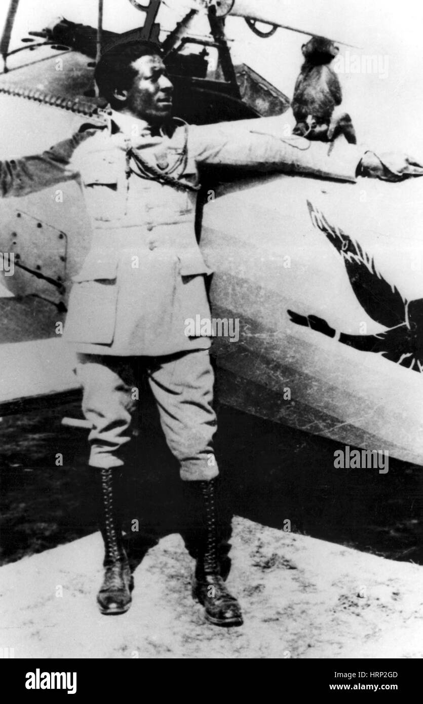 Eugene Bullard, WWI pilota americano Foto Stock