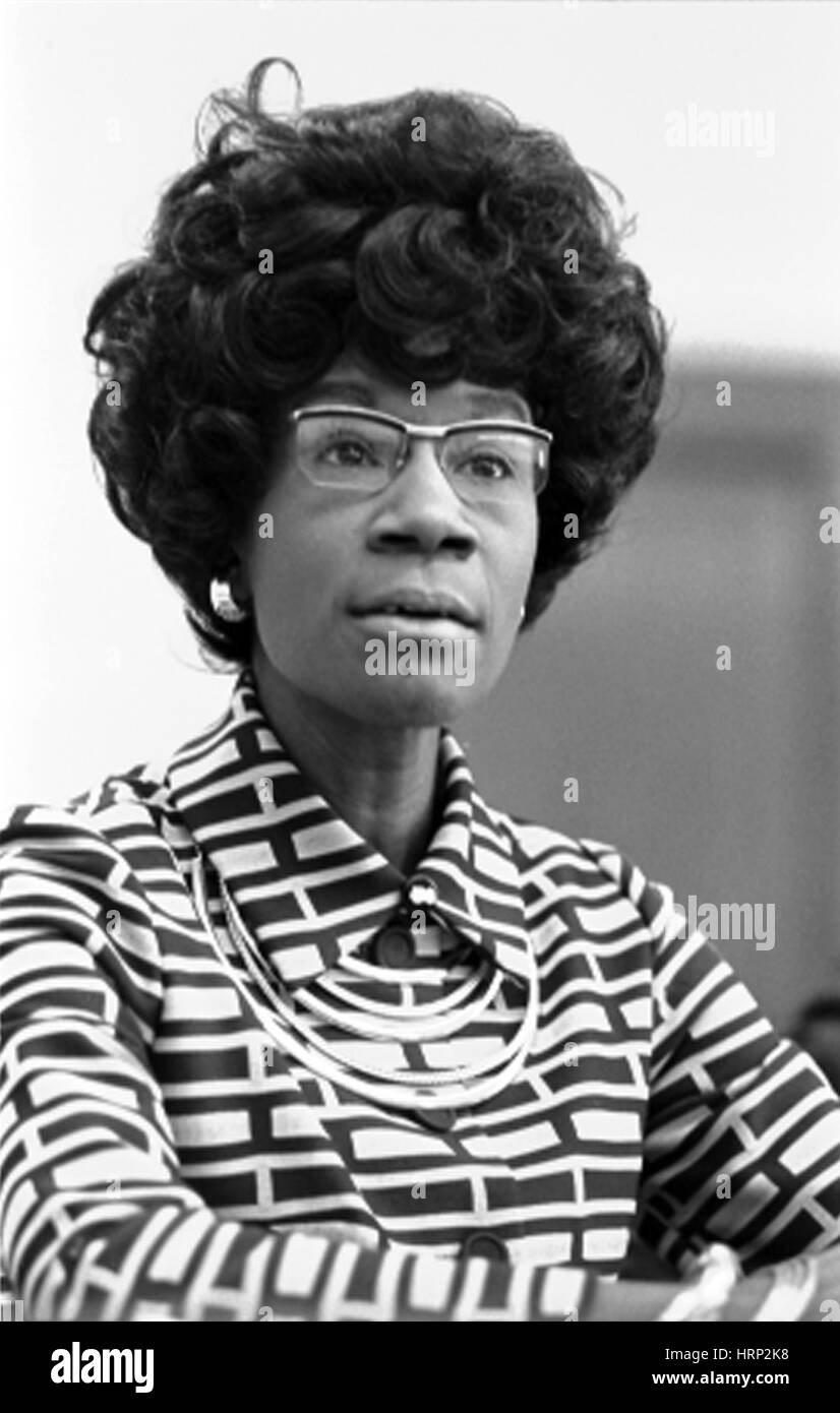 Shirley Chisholm, uomo politico americano Foto Stock