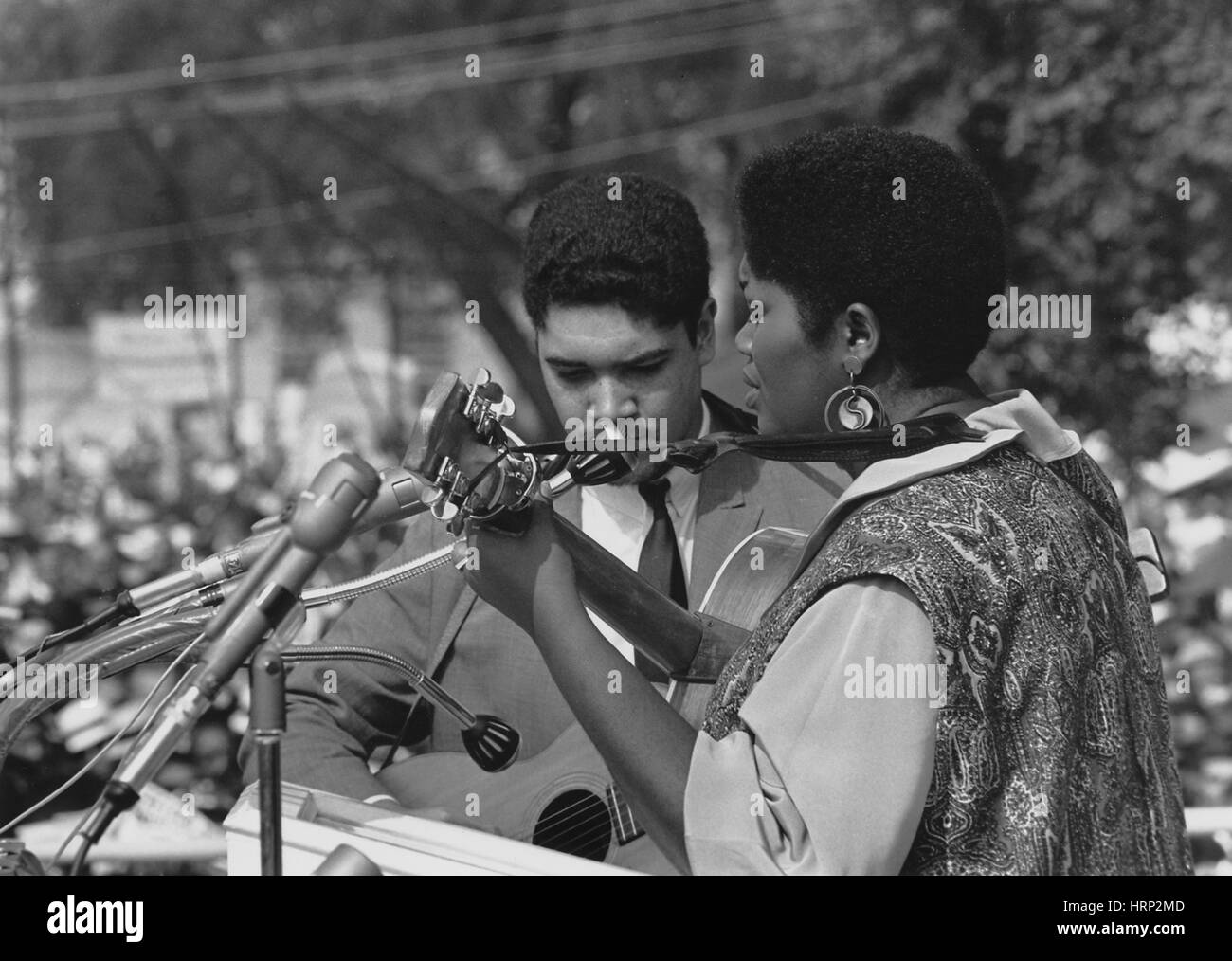 Odetta, marzo su Washington, 1963 Foto Stock