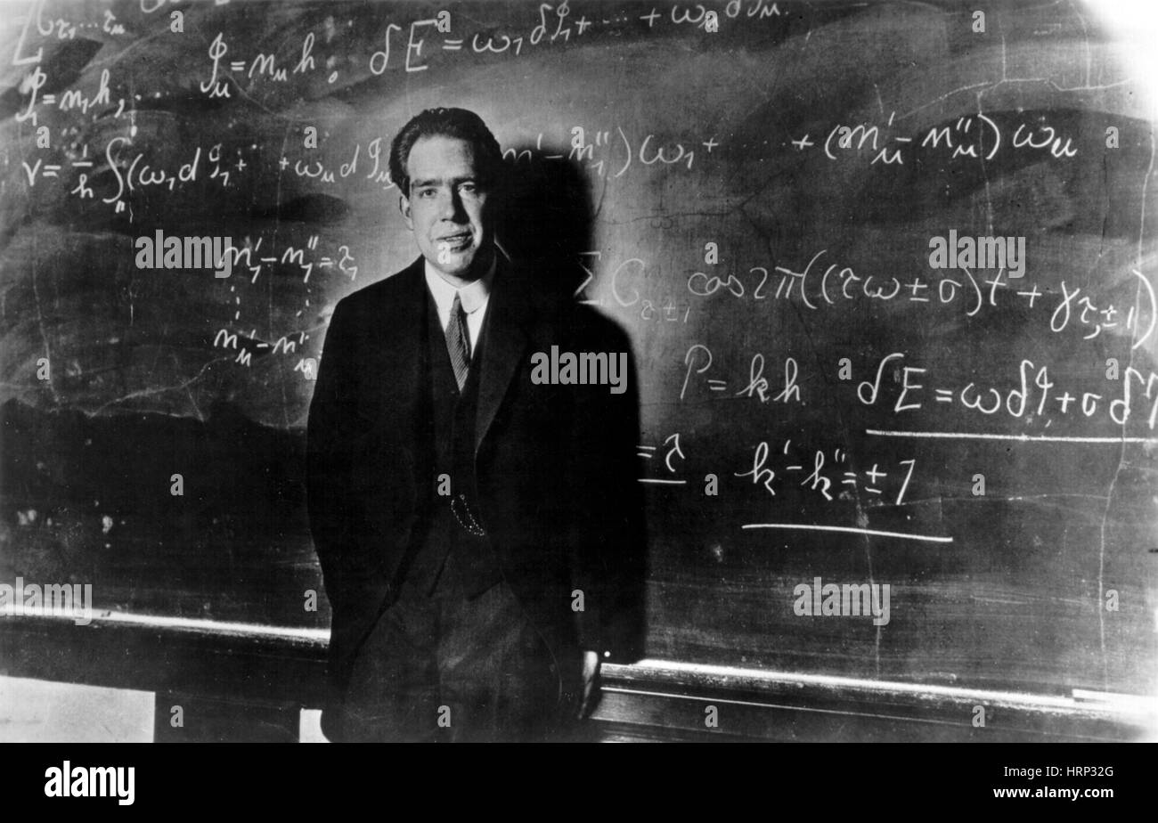 Niels Bohr, fisico danese Foto Stock