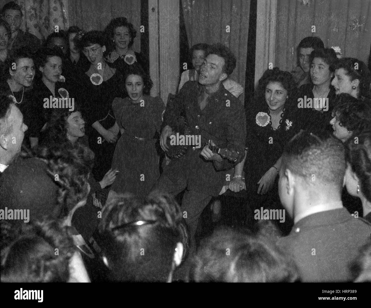 Pete Seeger, American Folk Singer Foto Stock