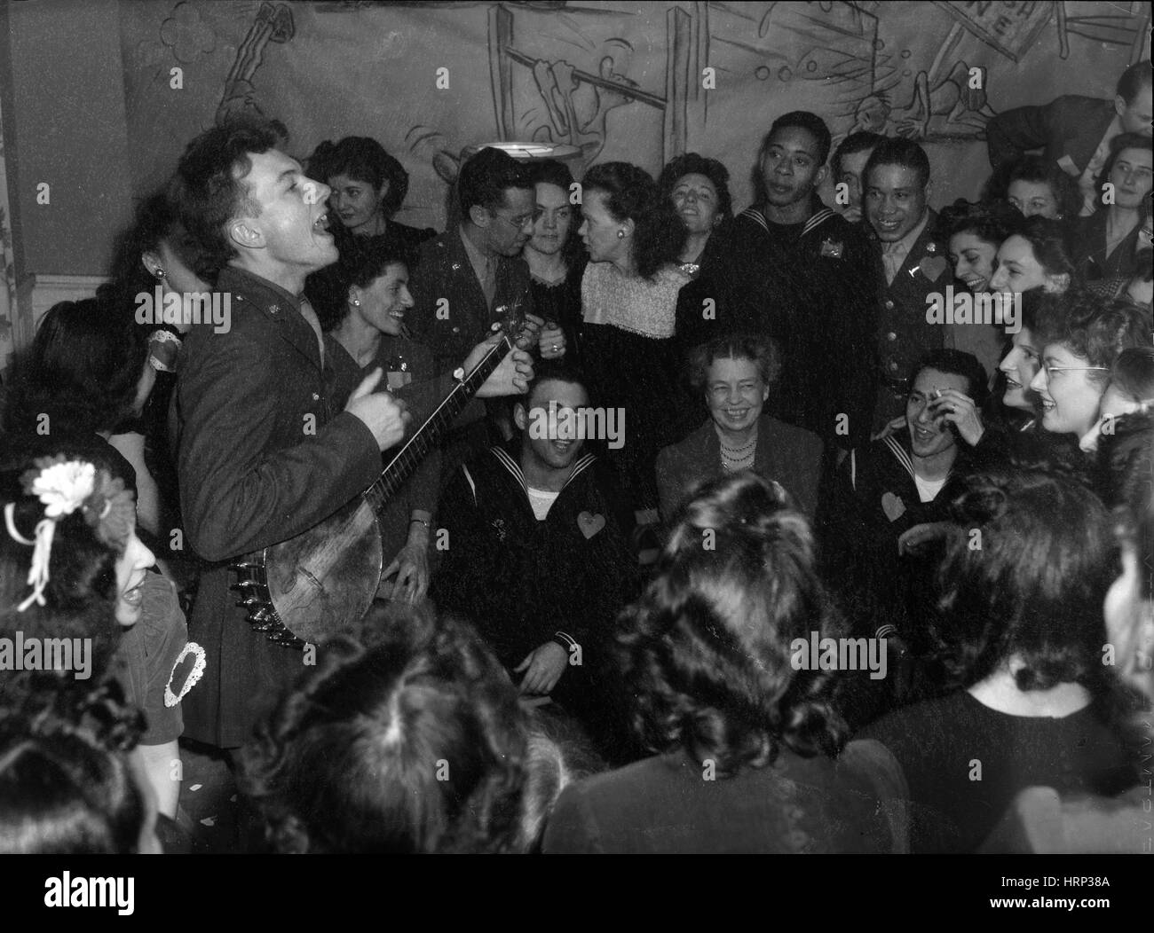 Pete Seeger, American Folk Singer Foto Stock