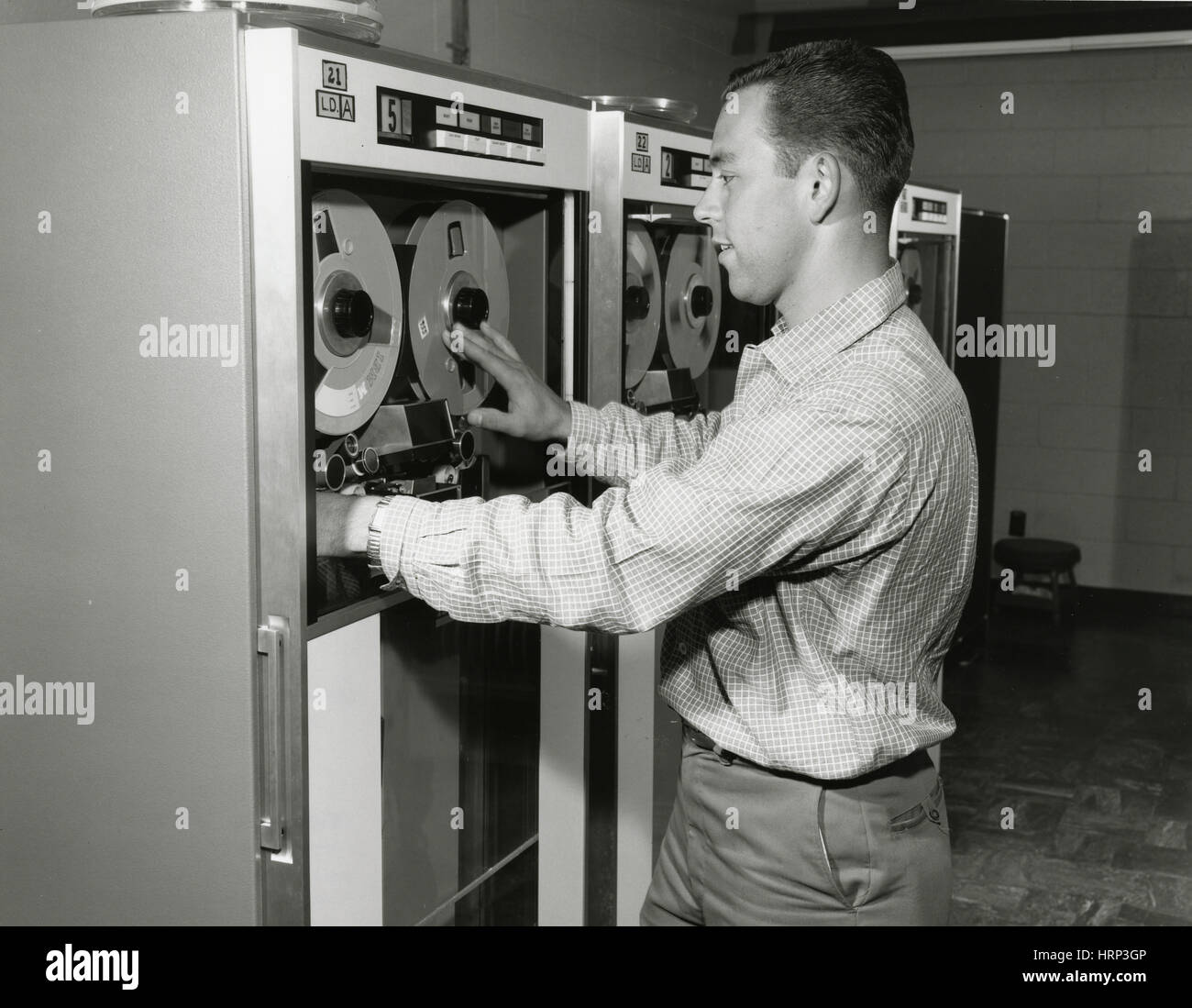 IBM 7090 unità nastro, LLNL, 1960s Foto Stock