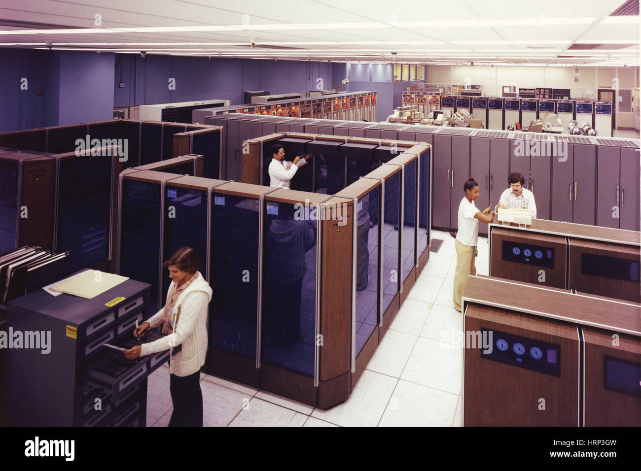 CDC 7600 Supercomputer LLNL, 1970s Foto Stock