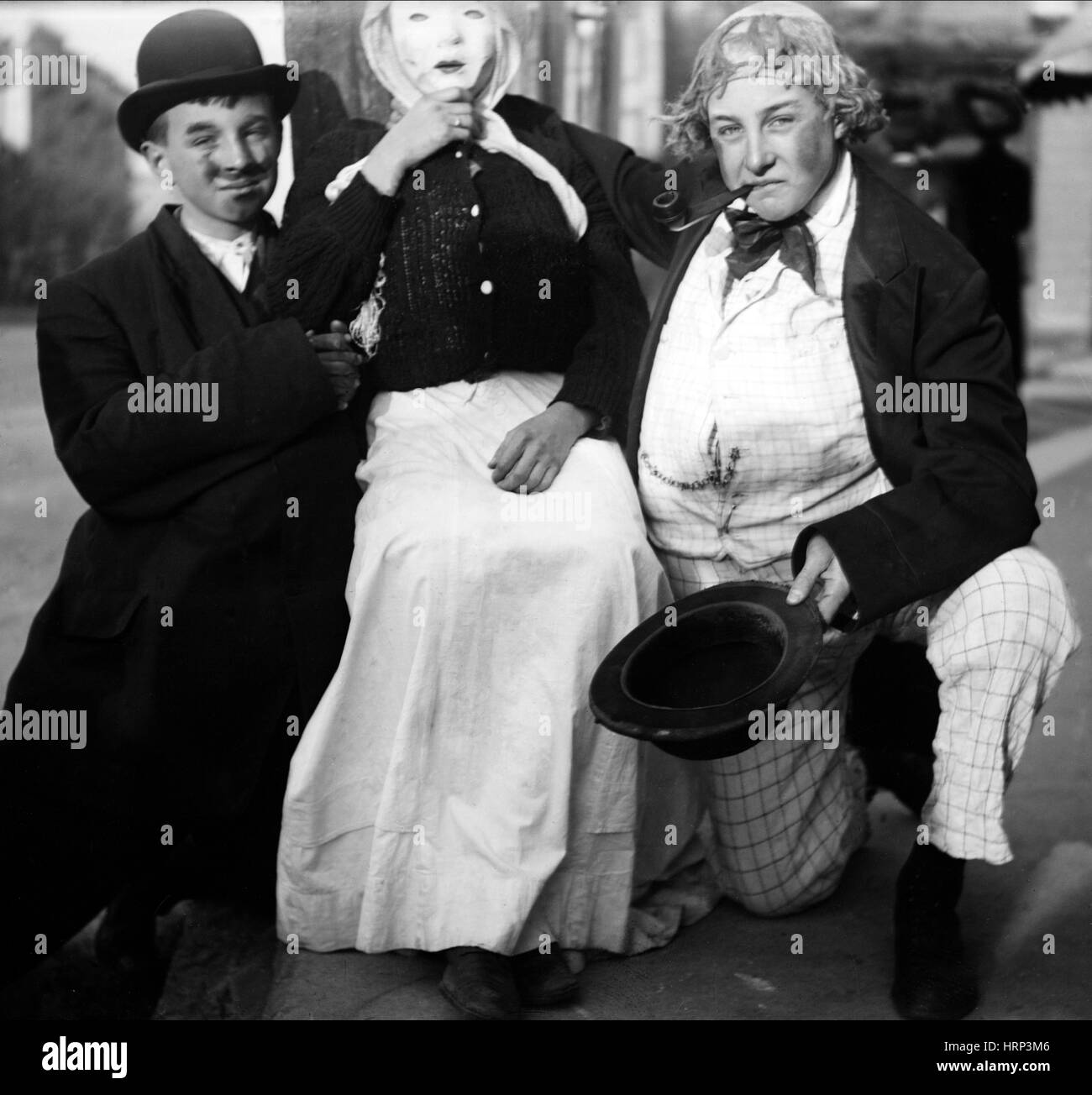 NYC, ringraziamento Ragamuffins, 1910s Foto Stock