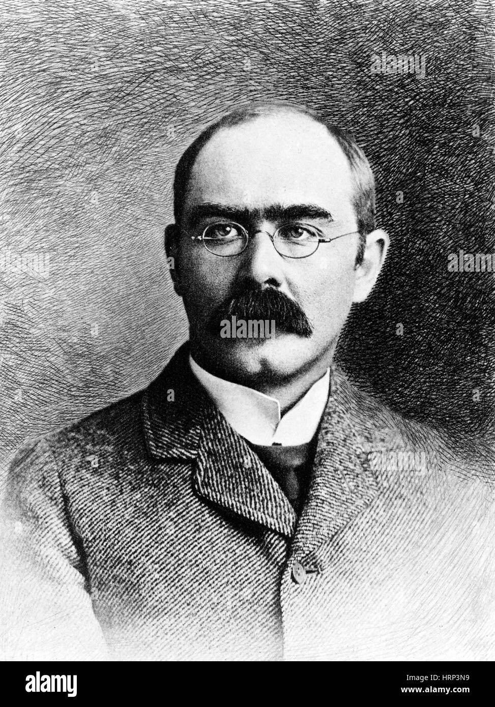 Rudyard Kipling, autore inglese Foto Stock