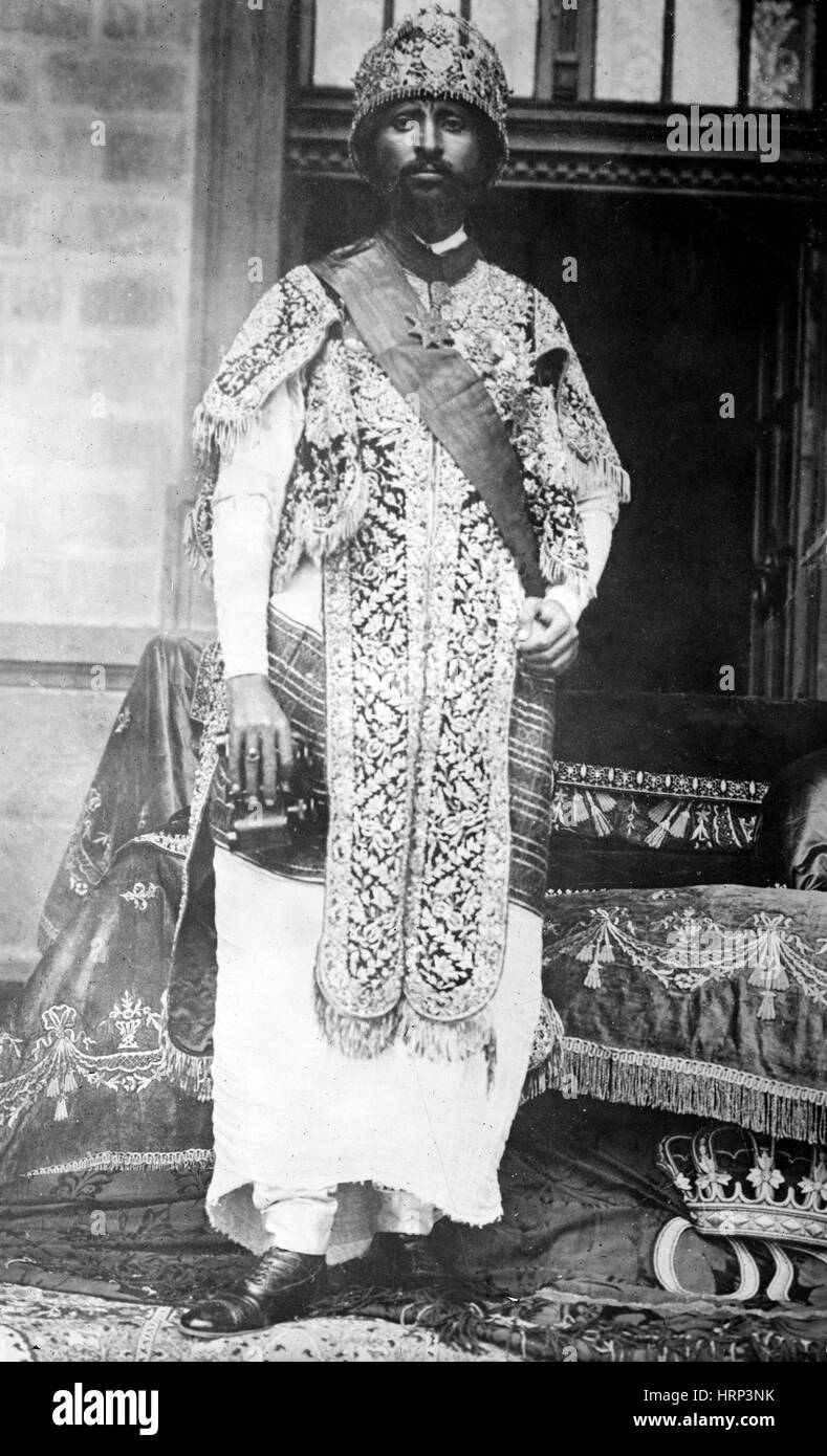 Haile Selassie, erede al trono abissino, 1917 Foto Stock