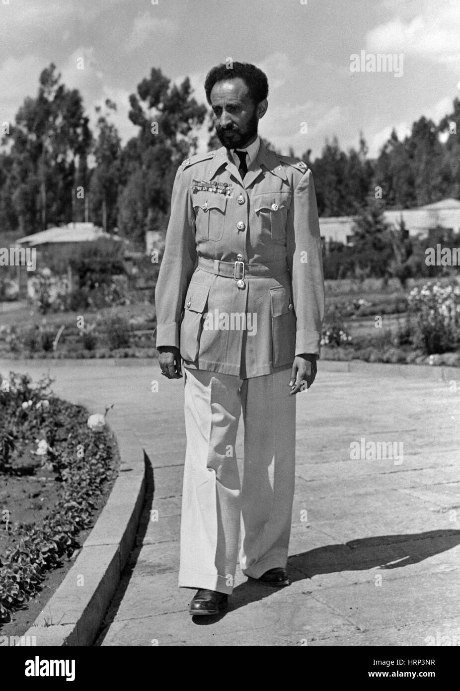 Haile Selassie, ultimo imperatore di Etiopia Foto Stock