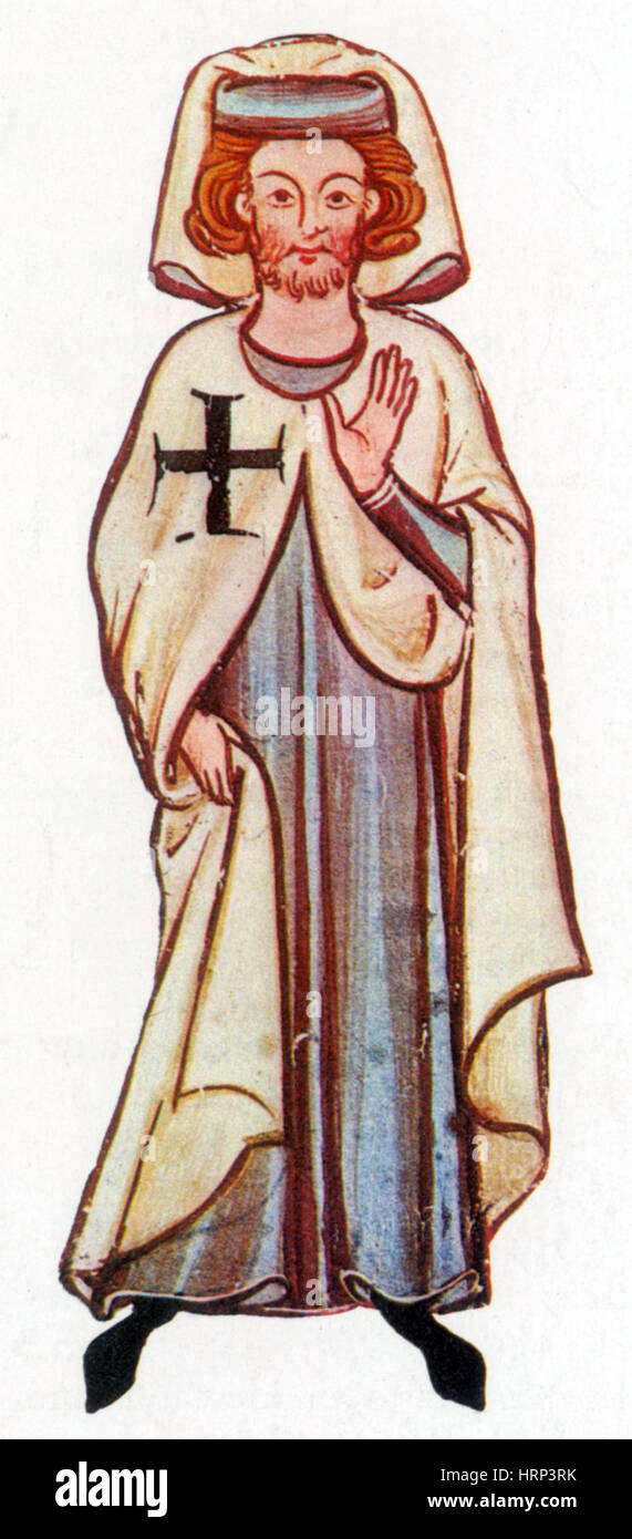 Teutonico, Cavaliere Crociato medievale Foto Stock
