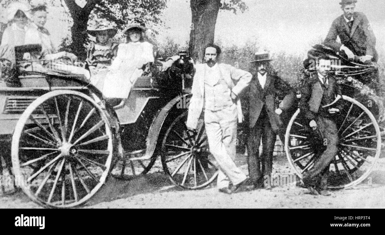 Karl Benz, ingegnere tedesco Foto Stock