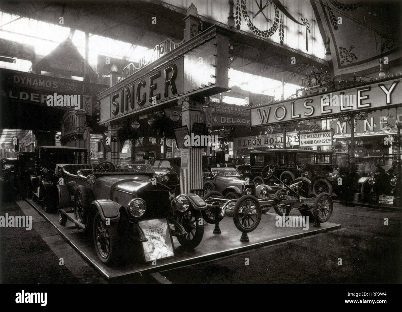 Olympia Motor Show, London, 1912 Foto Stock