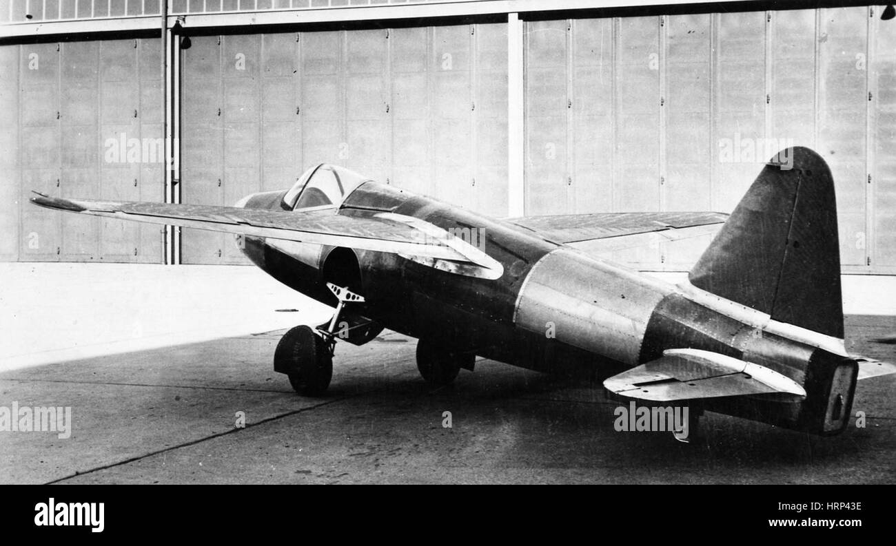 Heinkel He-178 aeromobili, primo piano a getto, 1939 Foto Stock